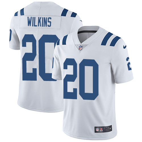 Indianapolis Colts #20 Limited Jordan Wilkins White Nike NFL Road Youth Jersey Indianapolis Colts Vapor UntouchableVapor Untouchable jerseys->youth nfl jersey->Youth Jersey